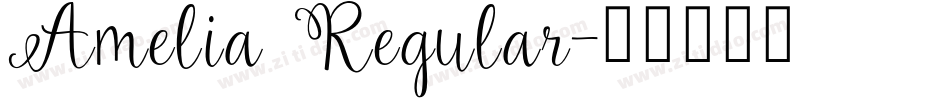 Amelia Regular字体转换